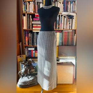 J. Crew Classic Gray Maxi Skirt w/ Sexy Side Slit & 2 Side Pockets - Size 2 BNWT